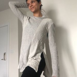 Urban Outfitters gray long pullover hooded top xs